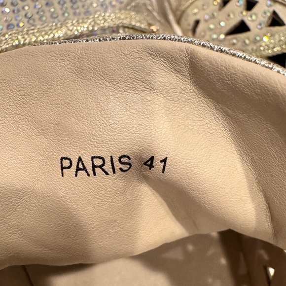 Lady Couture Paris Women’s Gold Rhinestone Sparkle Sneakers Size 10.5 NWOT - Picture 9 of 9